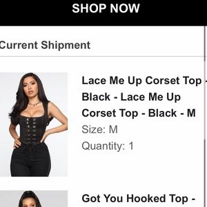 Fashion Nova, Lace Me Up Corset Top